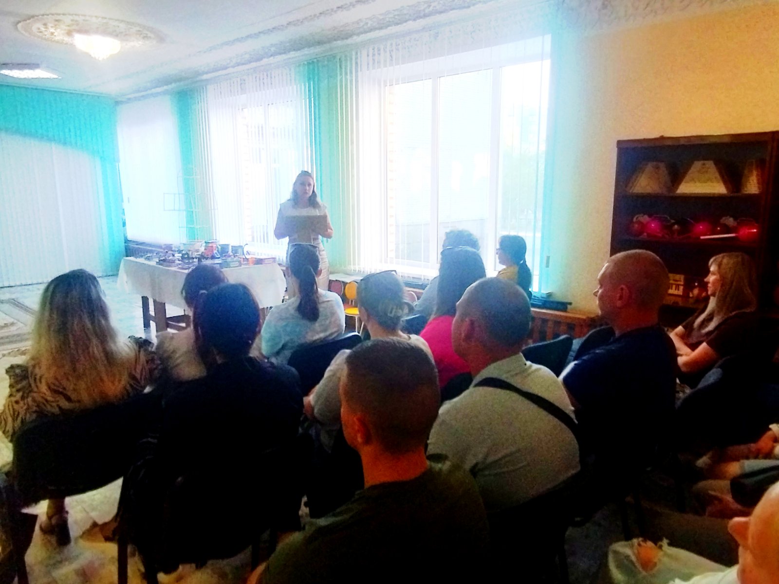 Беседа с сотрудниками ДДУ №13 по профилактике гриппа