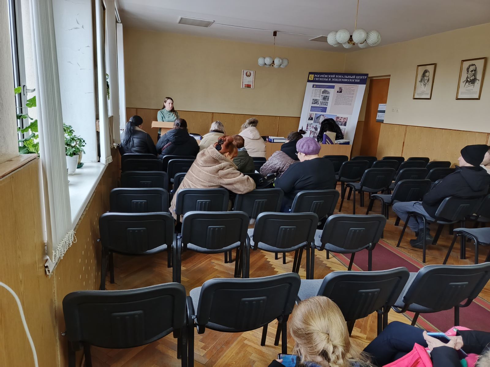 Гигиеническое обучение с сотрудниками торговли и пищевой промышленности Рогачевского района