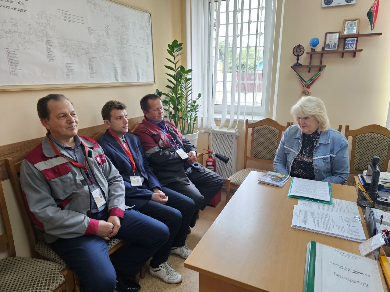 Встреча с коллективом Рогачевской районной энергогазинспекции