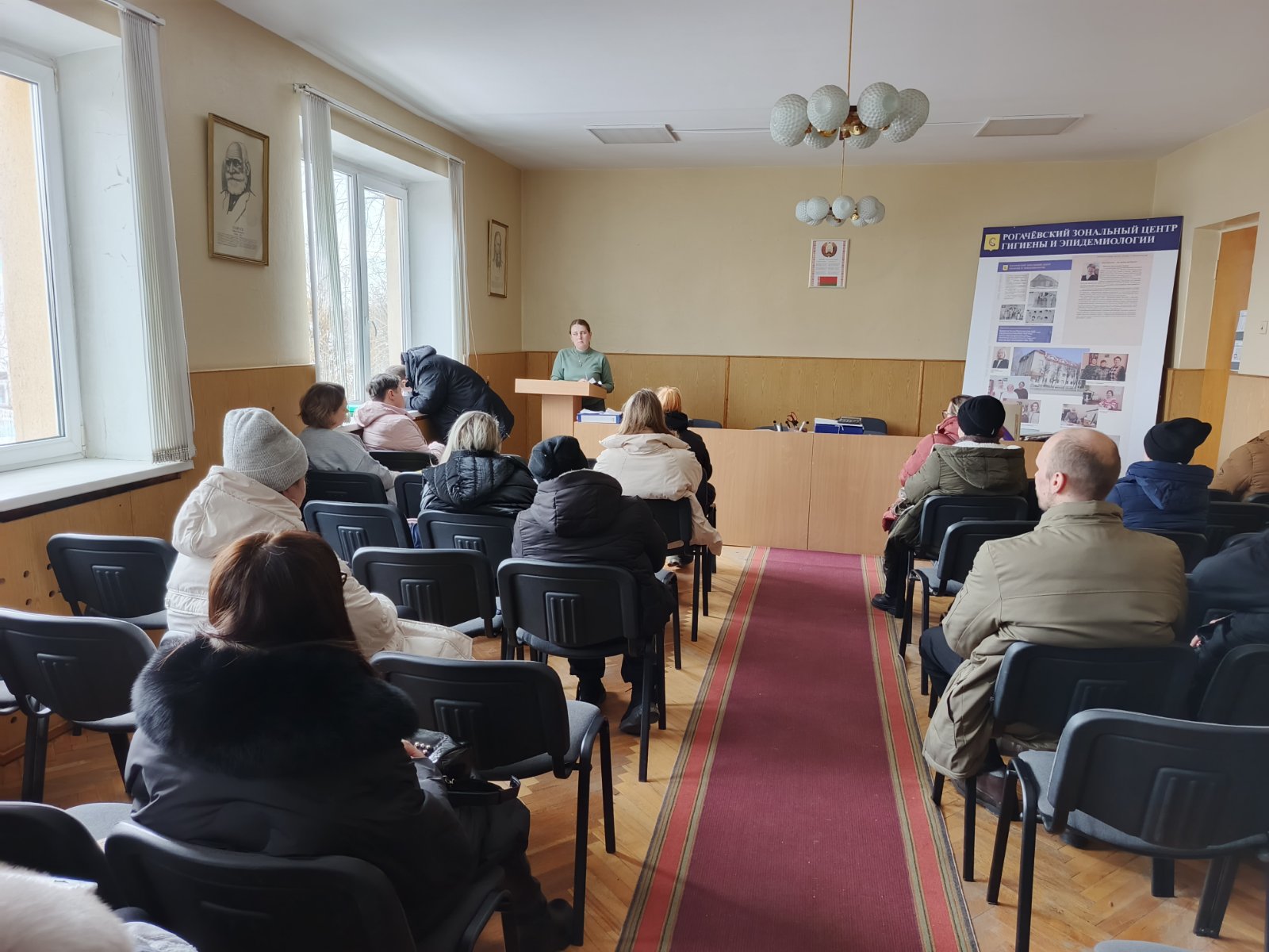 Гигиеническое обучение с сотрудниками торговли и пищевой промышленности Рогачевского района